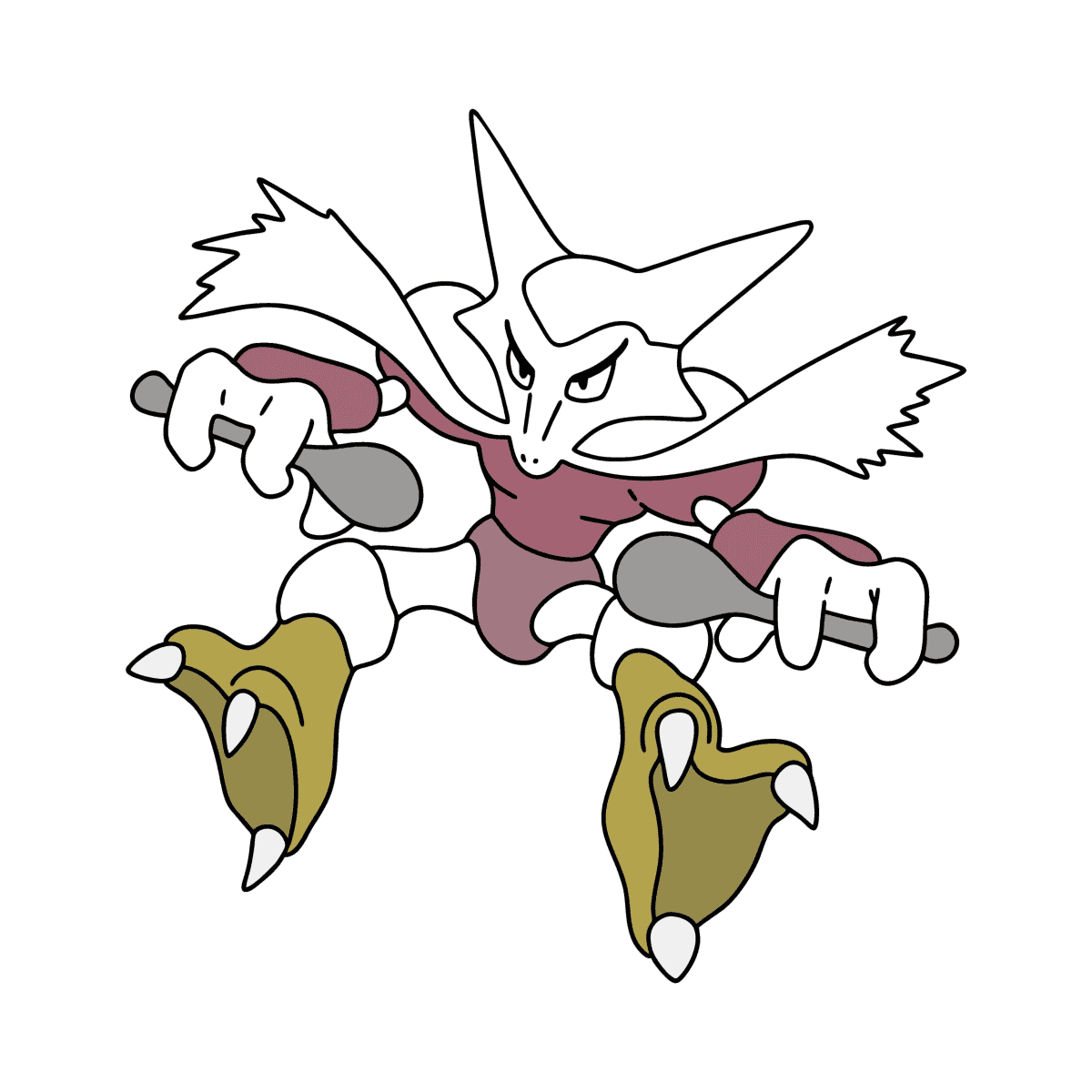 How to draw Alakazam, Pokemon