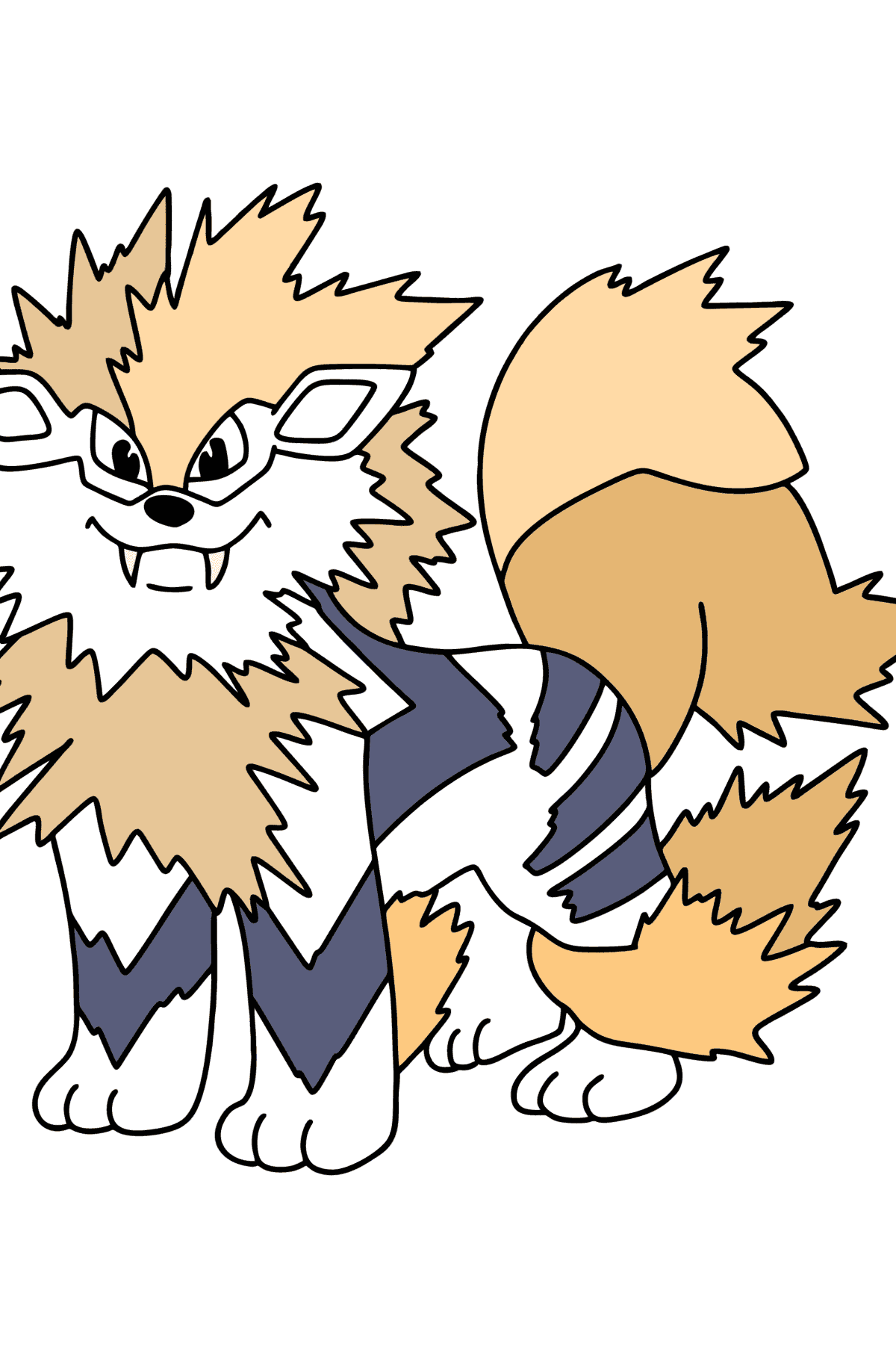 Pokémon Go Arcanine coloring page - Coloring Pages for Kids