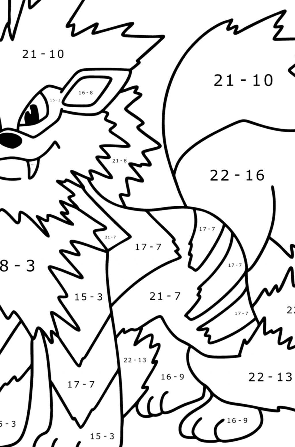 M larbild Pok mon Go Arcanine Coloring for Kids