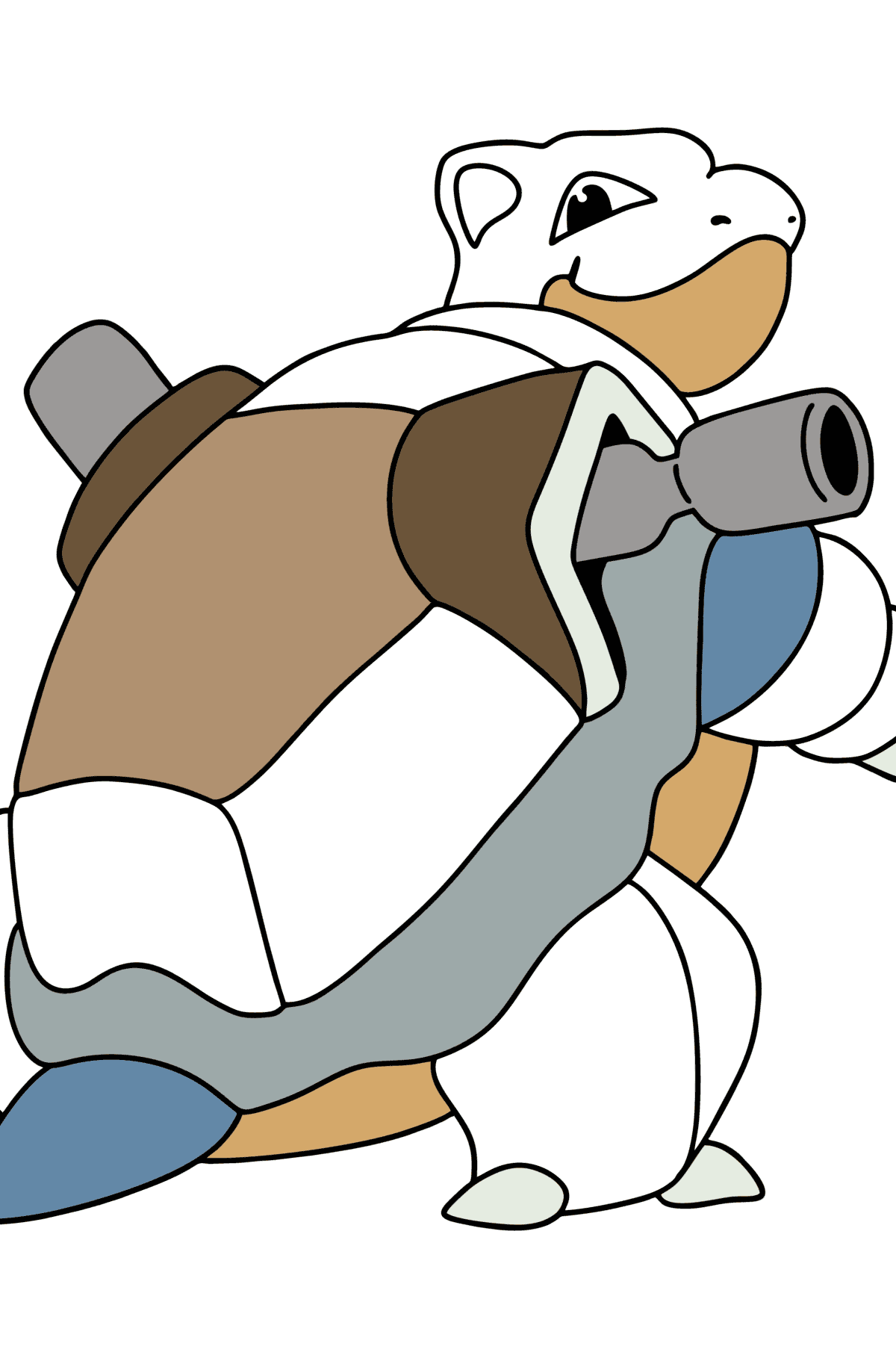 Ausmalbild Pokémon Go Blastoise - Malvorlagen für Kinder