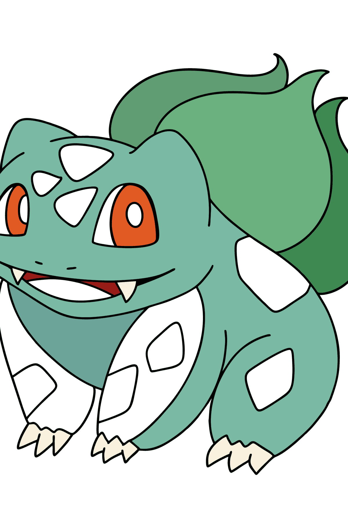 Desenho de Pokémon Go Bulbasaur para colorir - Imagens para Colorir para Crianças