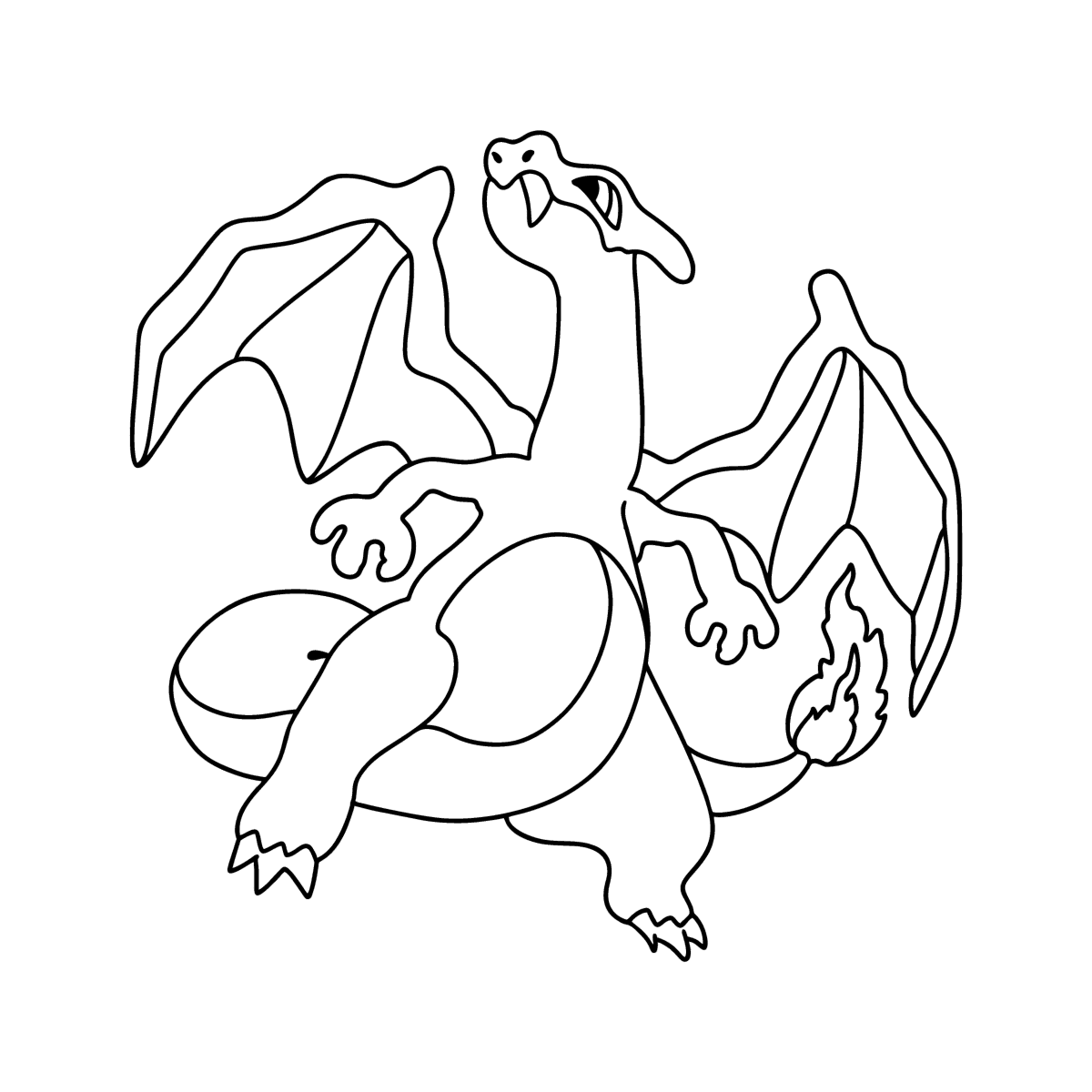 Desenhos de Charizard Para Colorir - Páginas Para Impressão Grátis