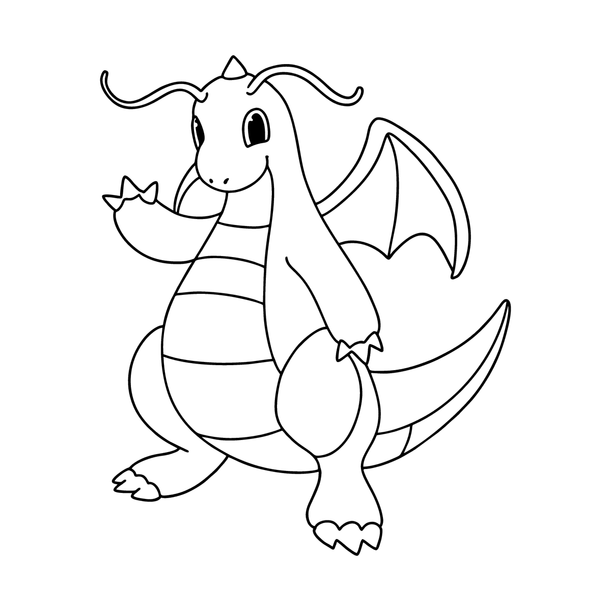 Desenho de Dragonite para colorir  Desenhos para colorir e imprimir gratis