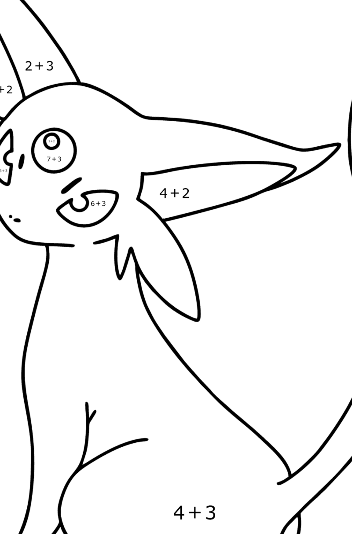 Desenho de Espeon para colorir  Desenhos para colorir e imprimir gratis