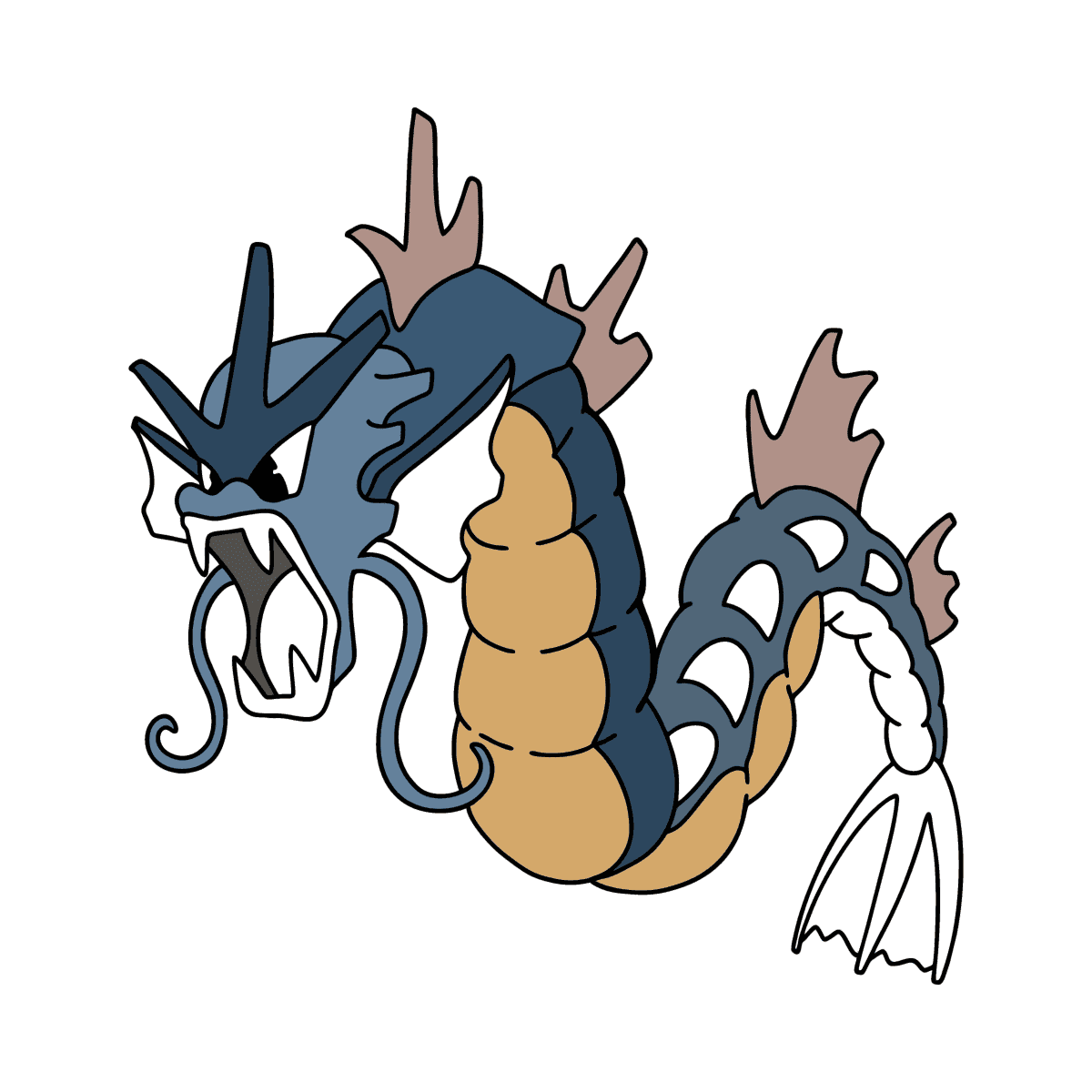 Coloring Page Pokemon Go Gyarados ♥ Online And Print For Free!