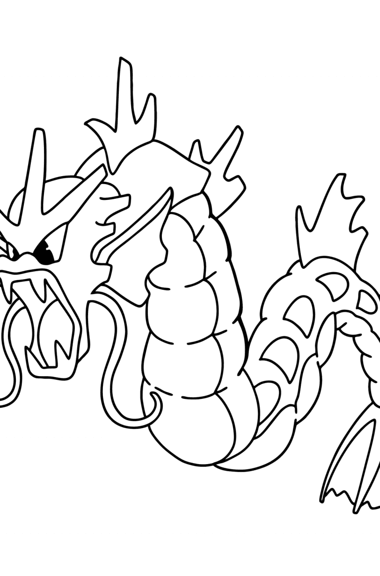 Coloring page Pokemon Go Gyarados ♥ Online and Print for Free!