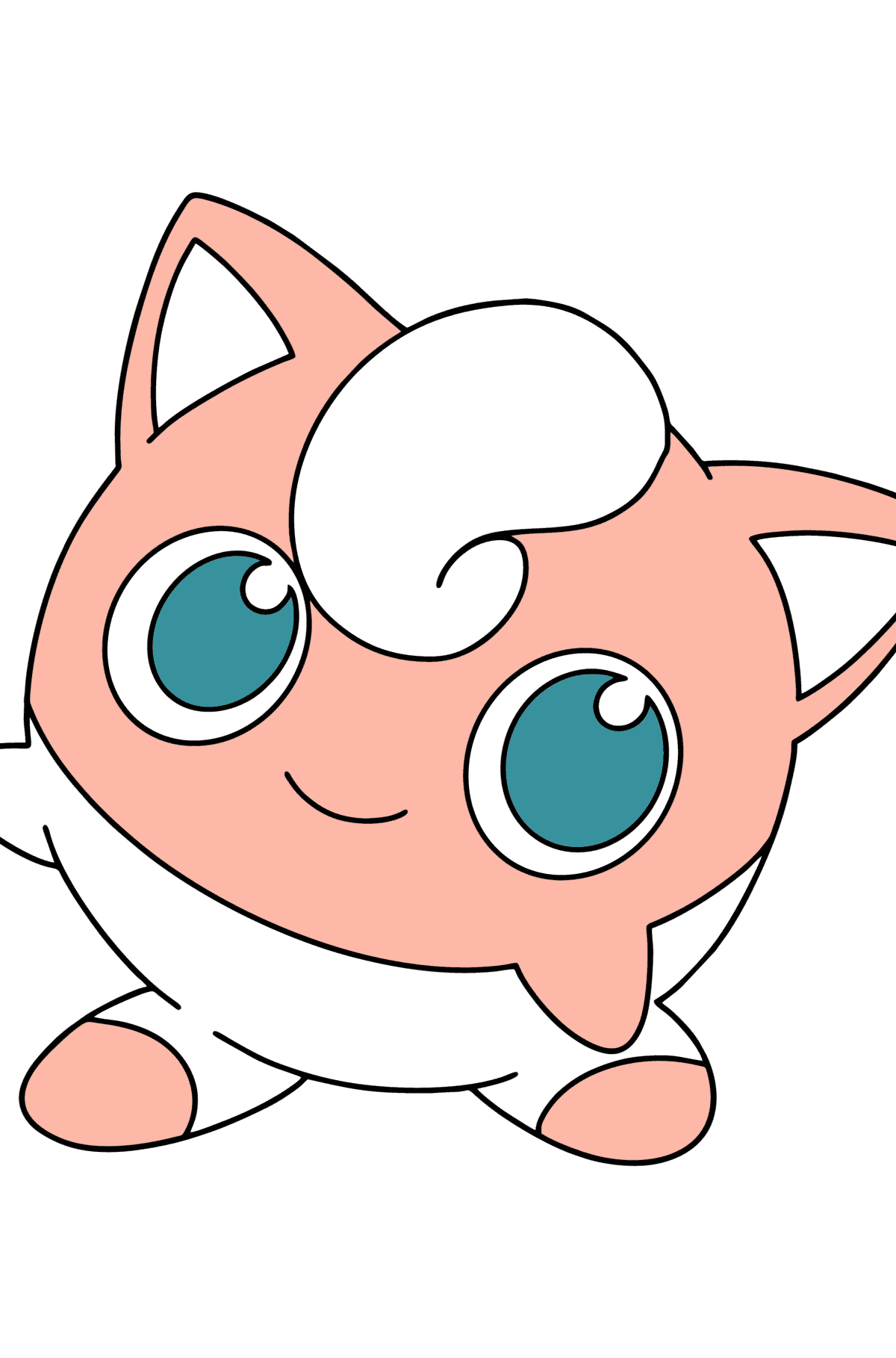 Coloring page Pokémon Go Jigglypuff - Coloring Pages for Kids