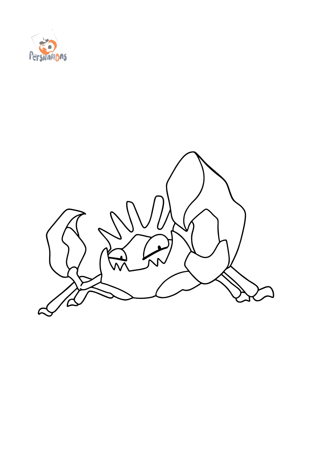 Coloriage Pokemon Go Kingler ♥ En ligne ou imprimer