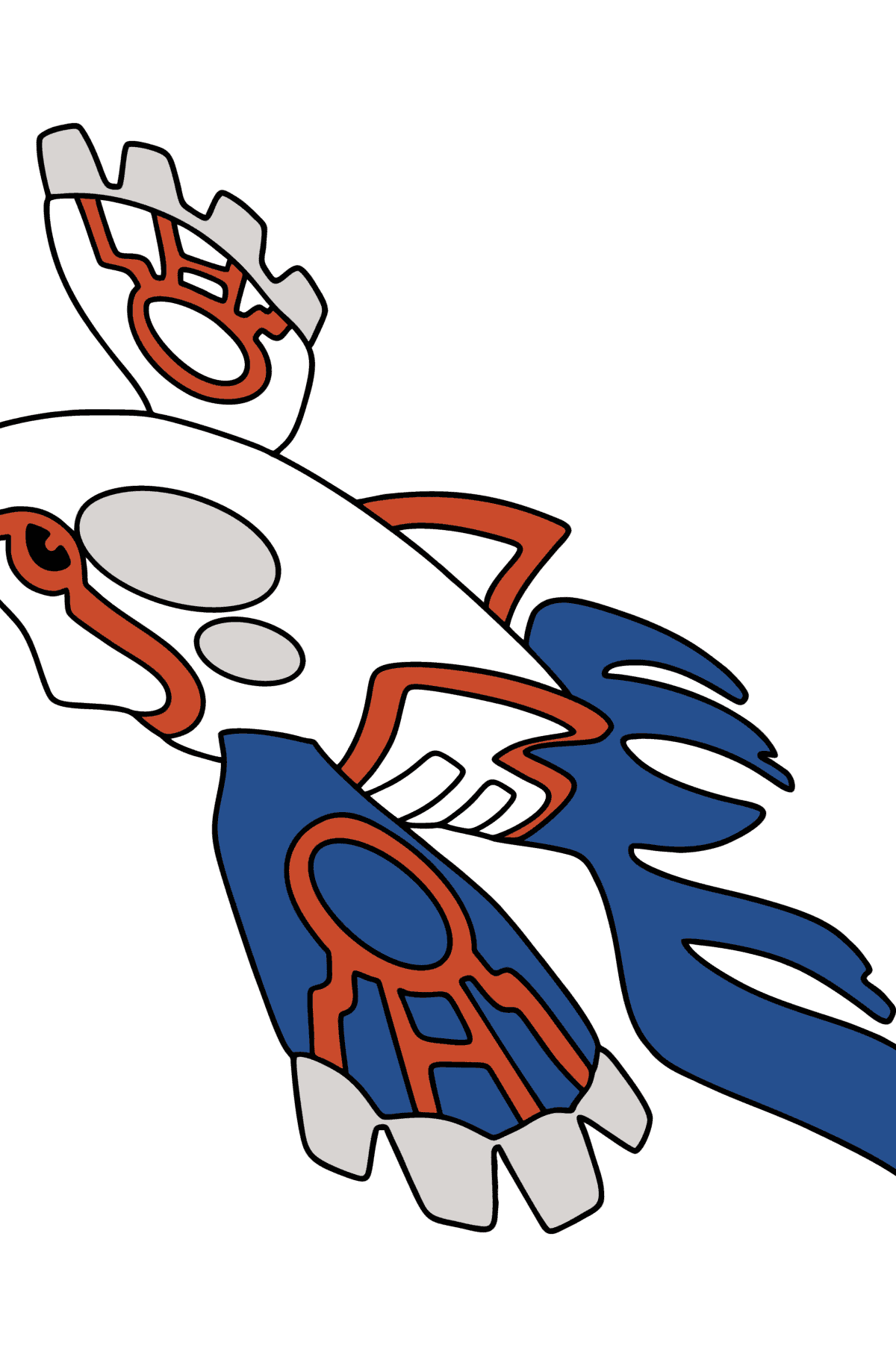 Coloring page Pokemon Go Kyogre - Coloring Pages for Kids
