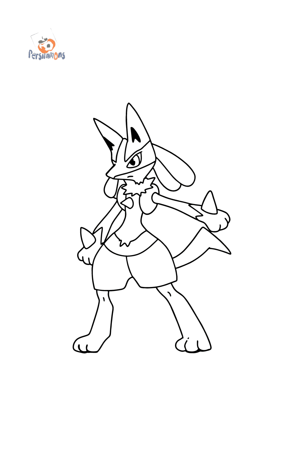 Desenhos para colorir de desenho do pokémon lucario para colorir  