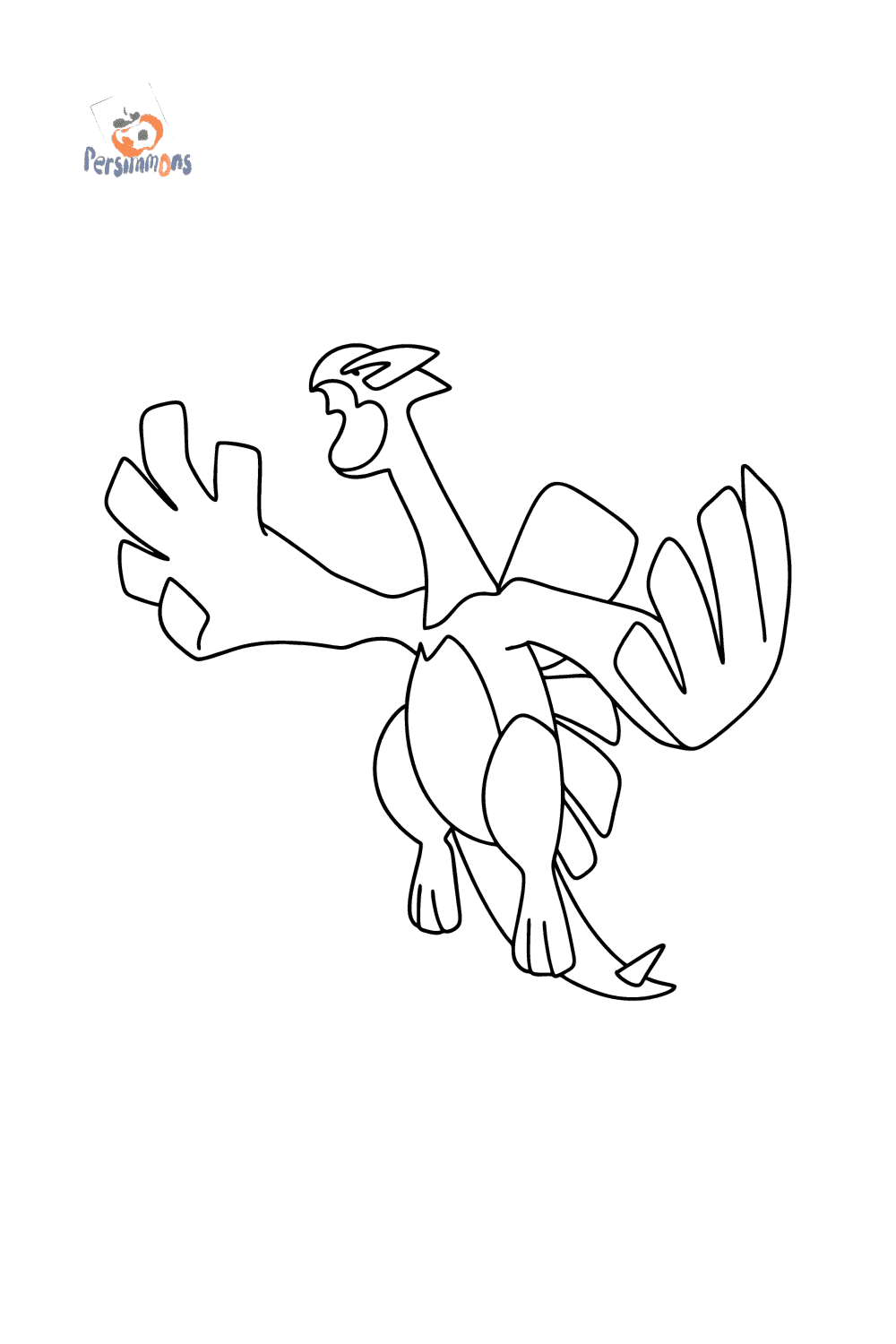 Lugia coloring page  Free Printable Coloring Pages