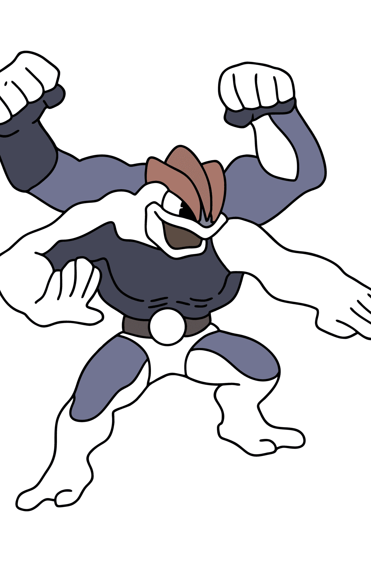 Coloring page Pokemon Go Machamp - Coloring Pages for Kids