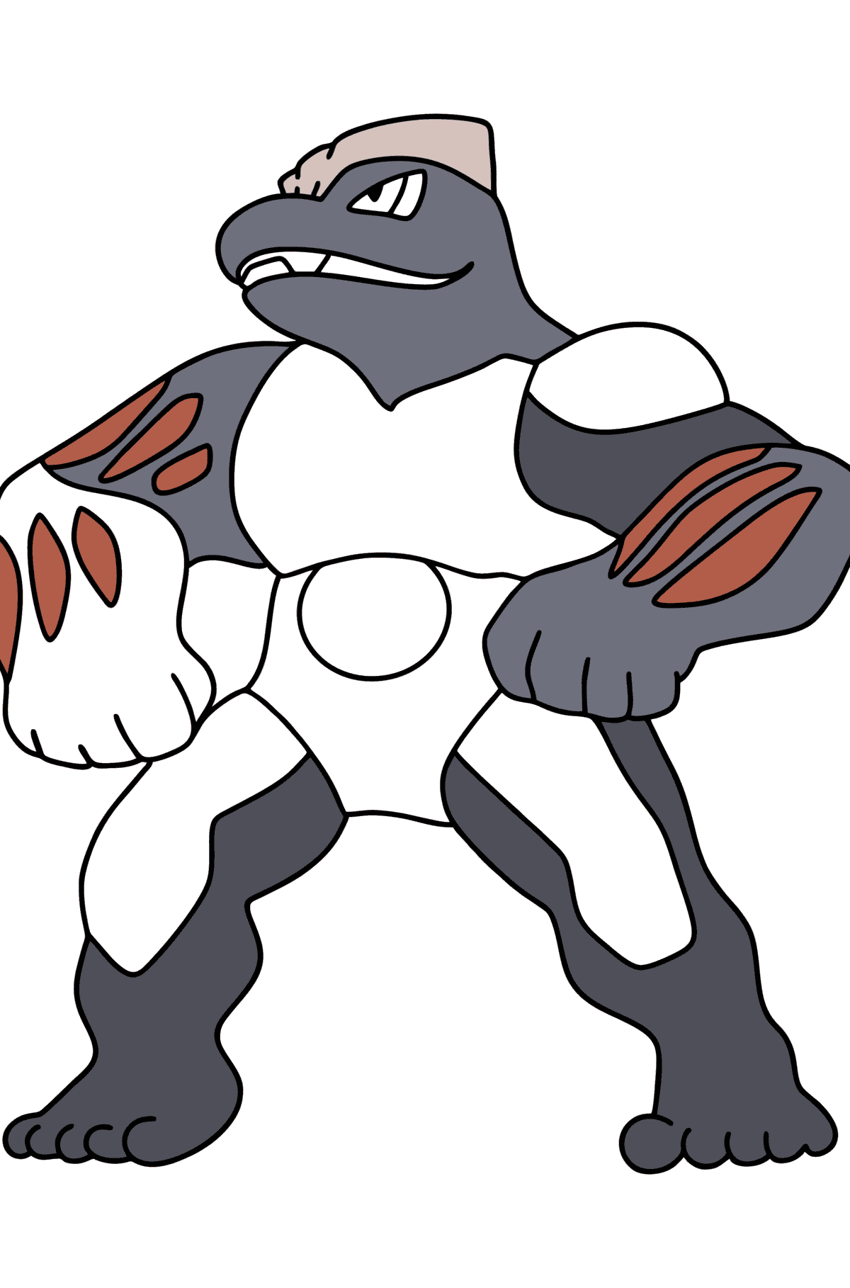 Coloring page Pokemon Go Machoke - Coloring Pages for Kids