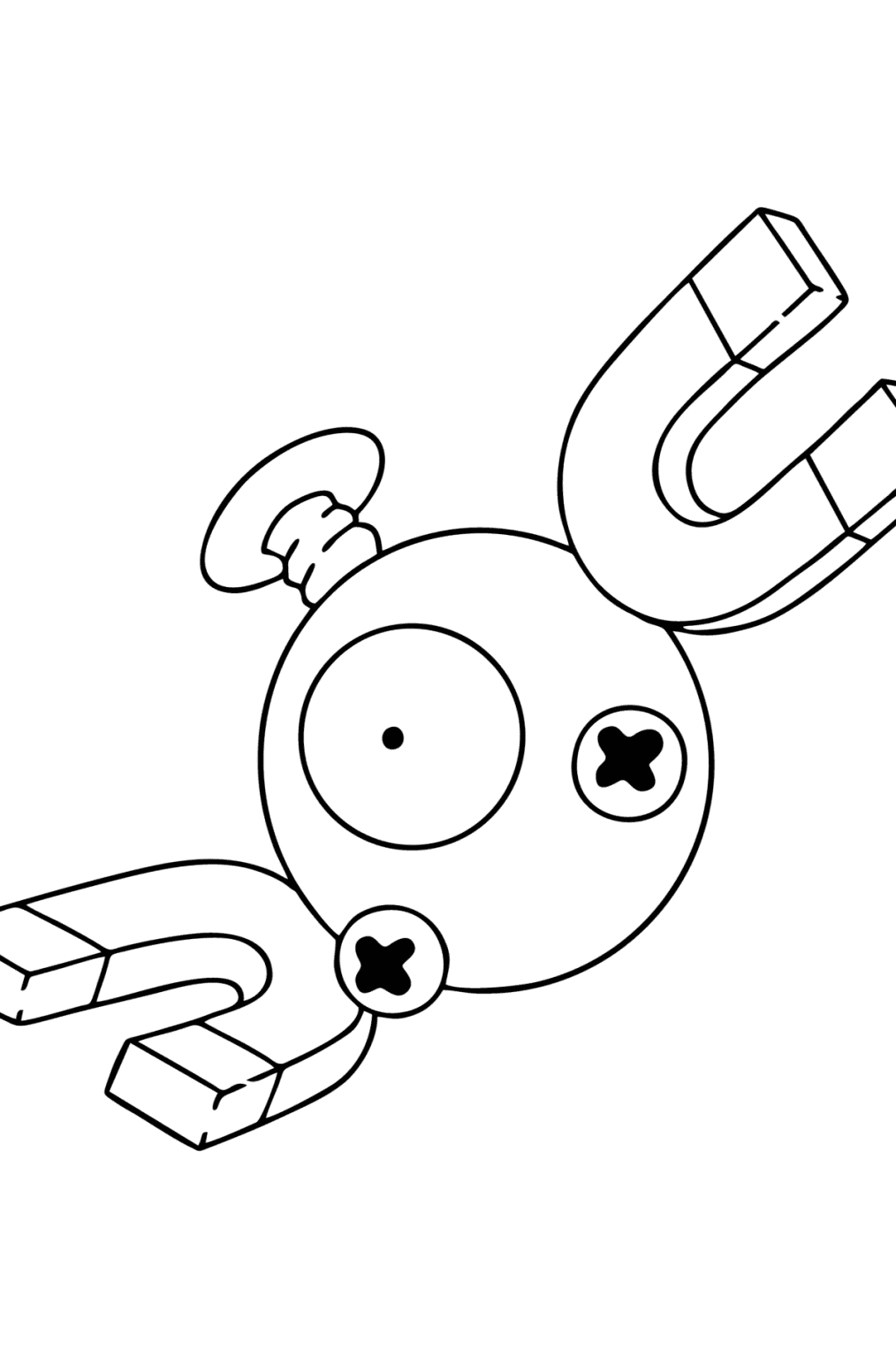 magnemite coloring pages for children pokemon