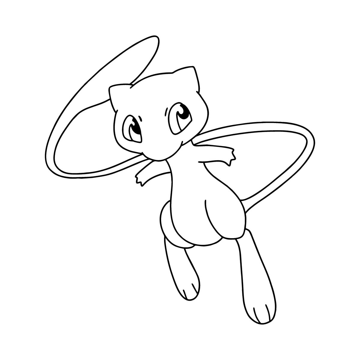 Pokemon Mew Coloring Pages  Kleurplaten, Pokemon, Gratis kleurplaten