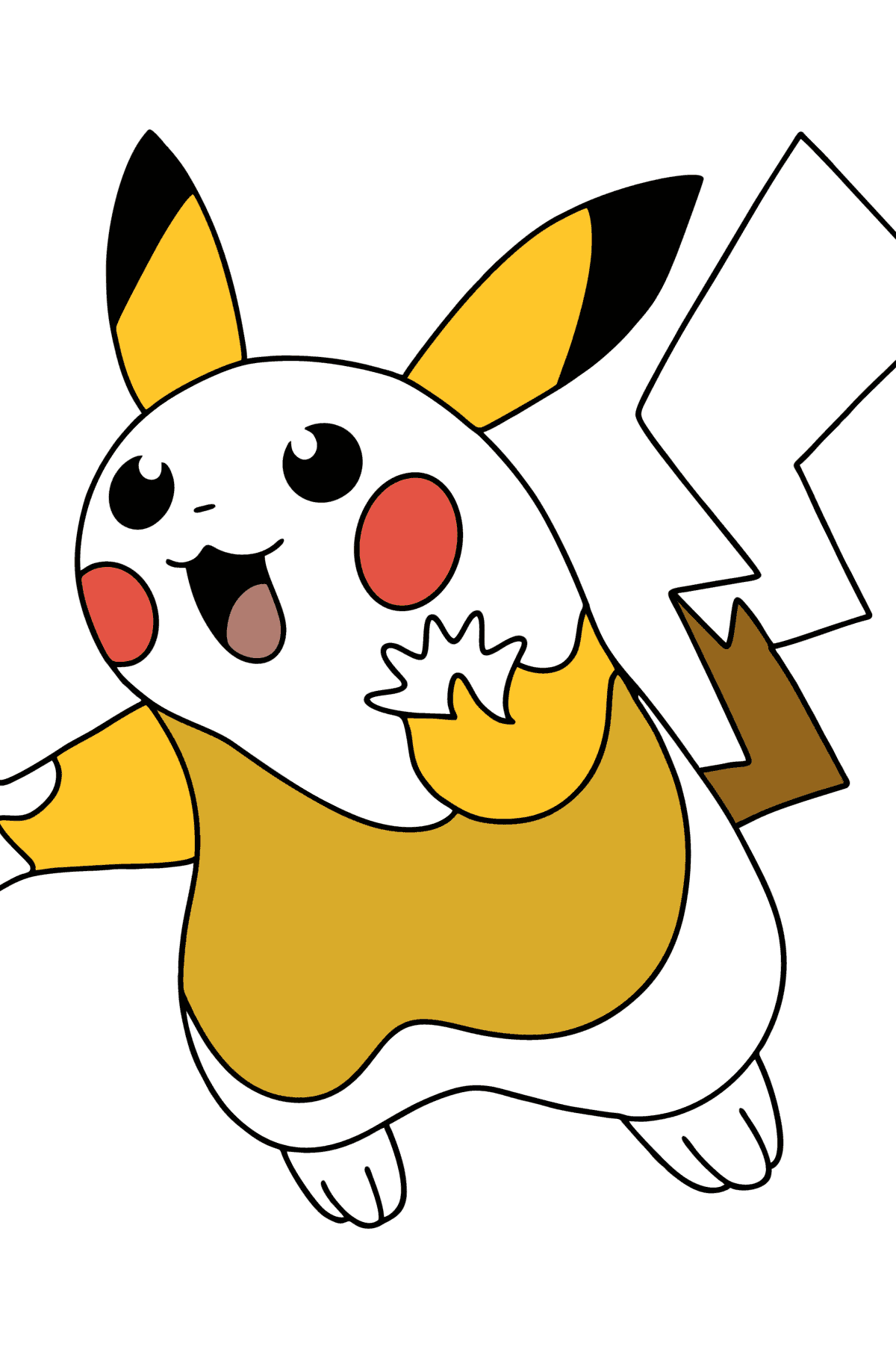 Coloring page Pokémon Go Picachu - Coloring Pages for Kids