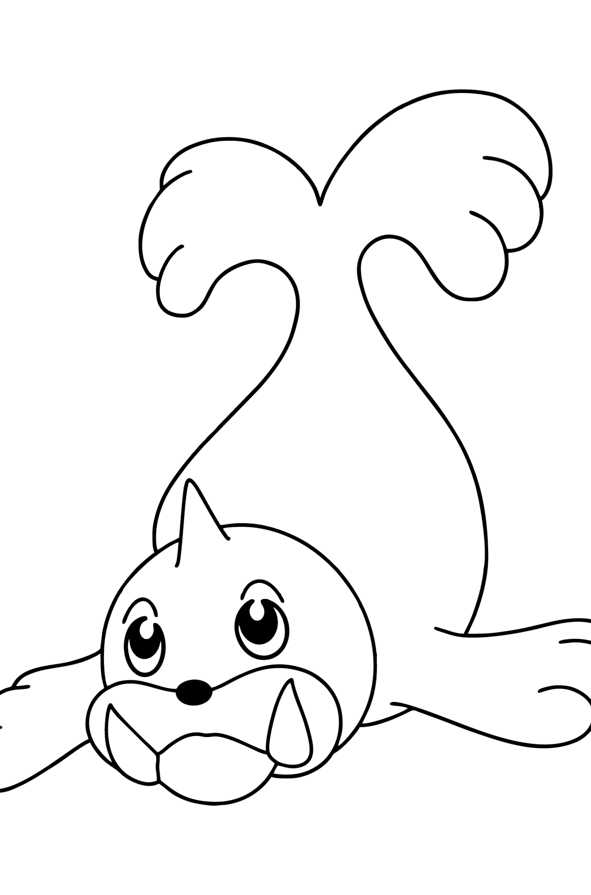 Boyama sayfası Pokémon Go Seel - Boyamalar çocuklar için