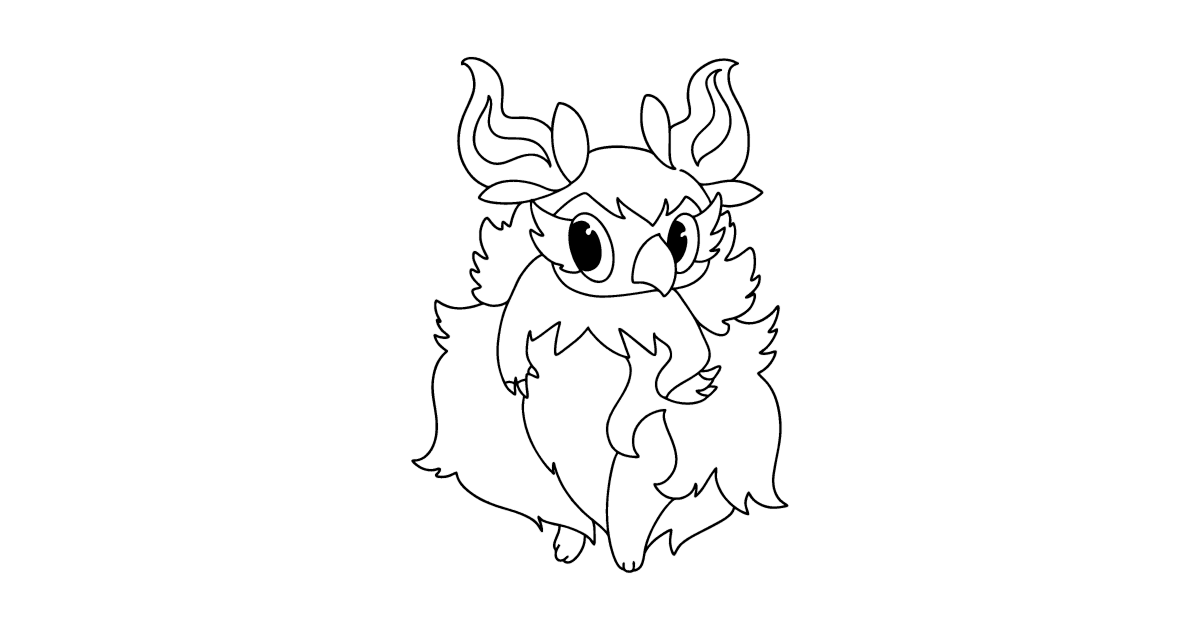 aromatisse coloring page hard pokemon