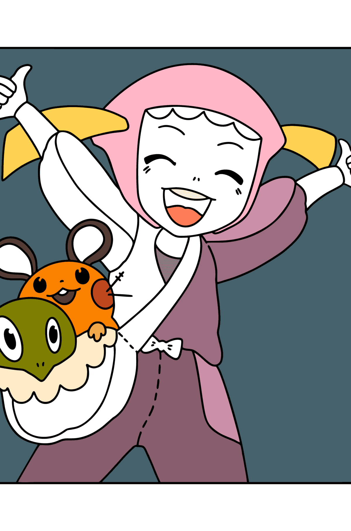 Colouring page Pokémon X and Y Bonnie - Coloring Pages for Kids