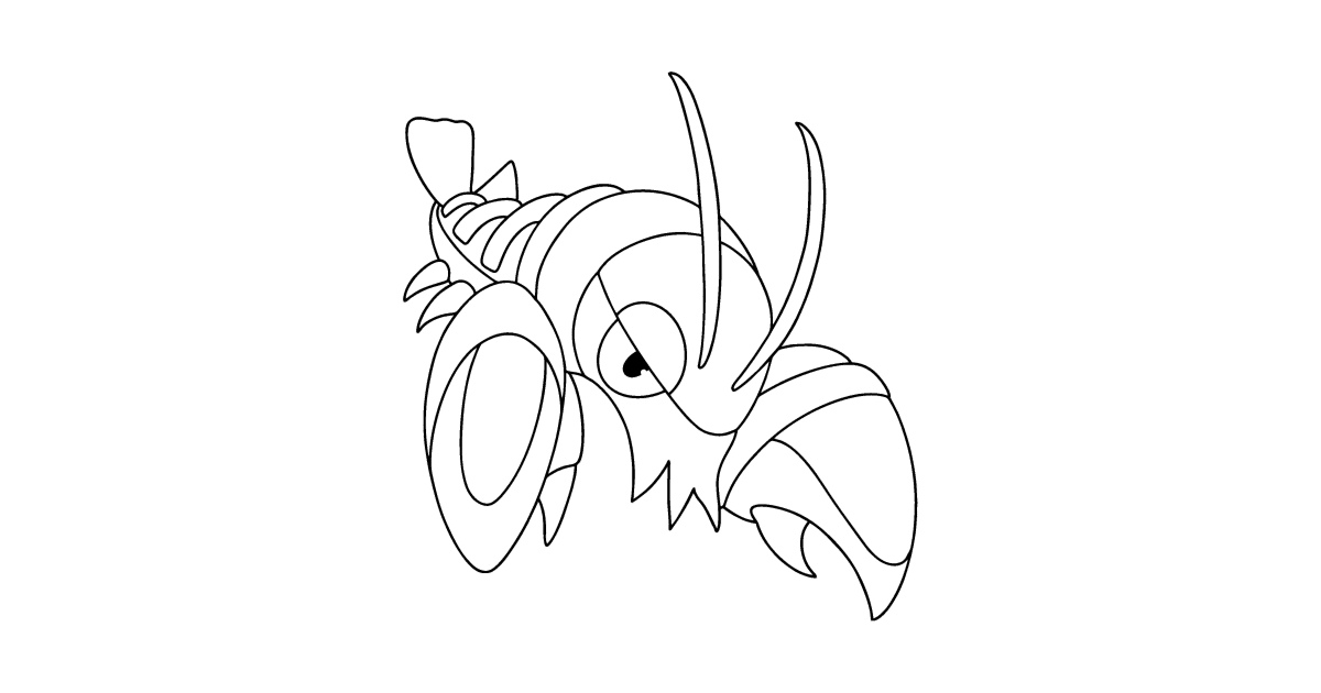 clawitzer coloring page online pokemon