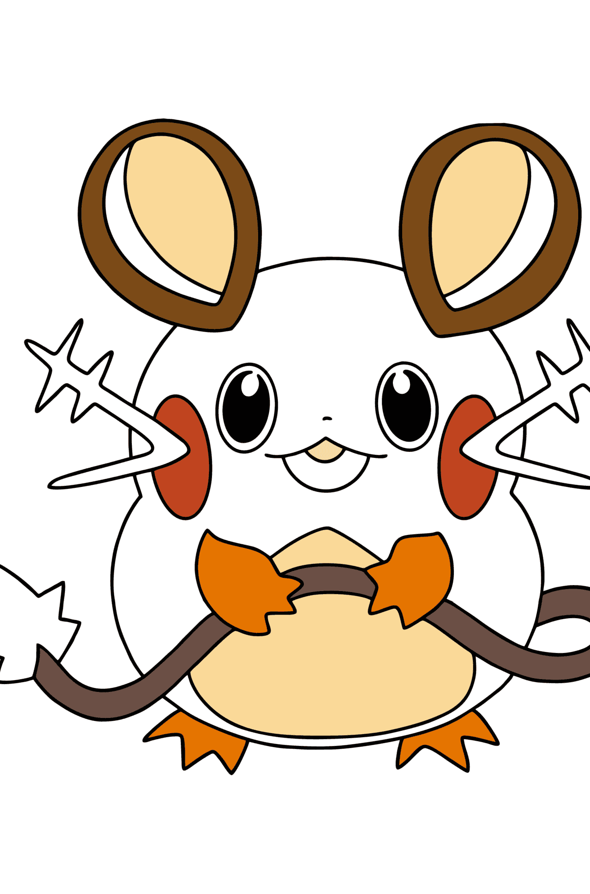 Colouring page Pokémon X and Y Dedenne - Coloring Pages for Kids