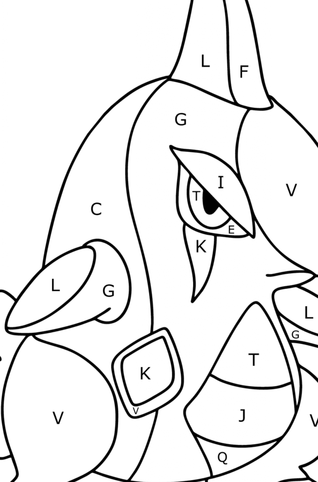 Desenho de pok mon xy larvitar para colorir coloring for kids