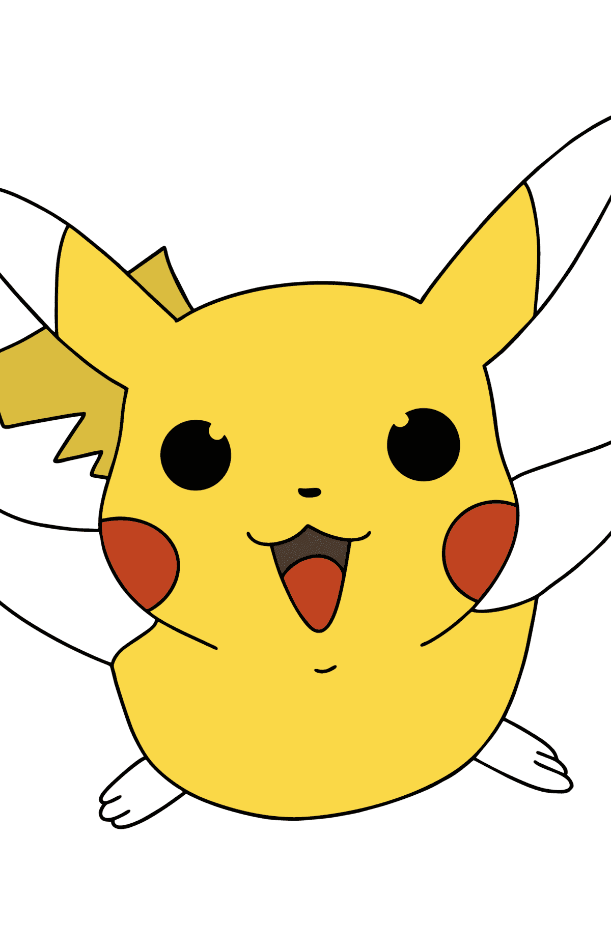 Colouring page Pokémon X and Y Pikachu - Coloring Pages for Kids