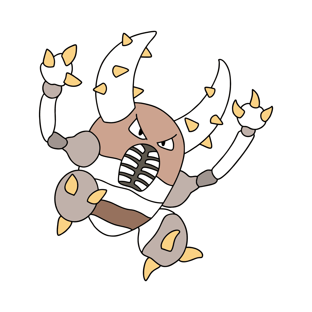Dibujo de Pokémon XY Pinsir para colorear Imprime y en Línea