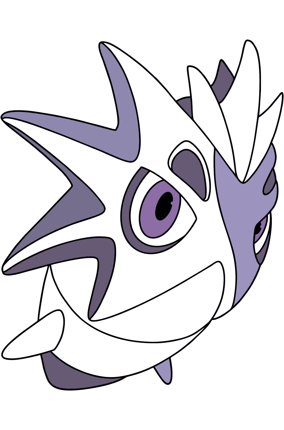 Desenho de Pokémon XY Pupitar para colorir - Imagens para Colorir para Crianças