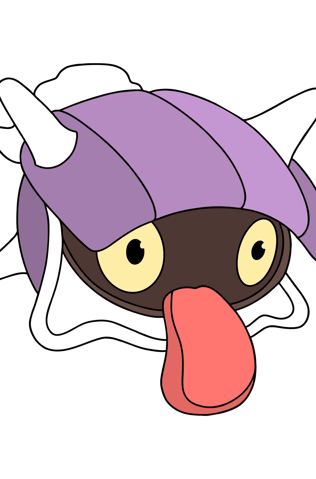 Desenho de Pokémon XY Shellder para colorir - Imagens para Colorir para Crianças