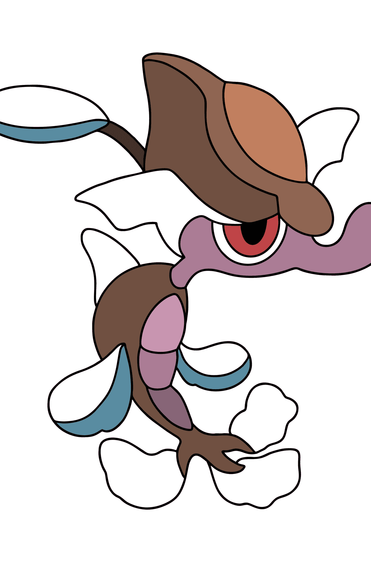 skrelp coloring page easy pokemon