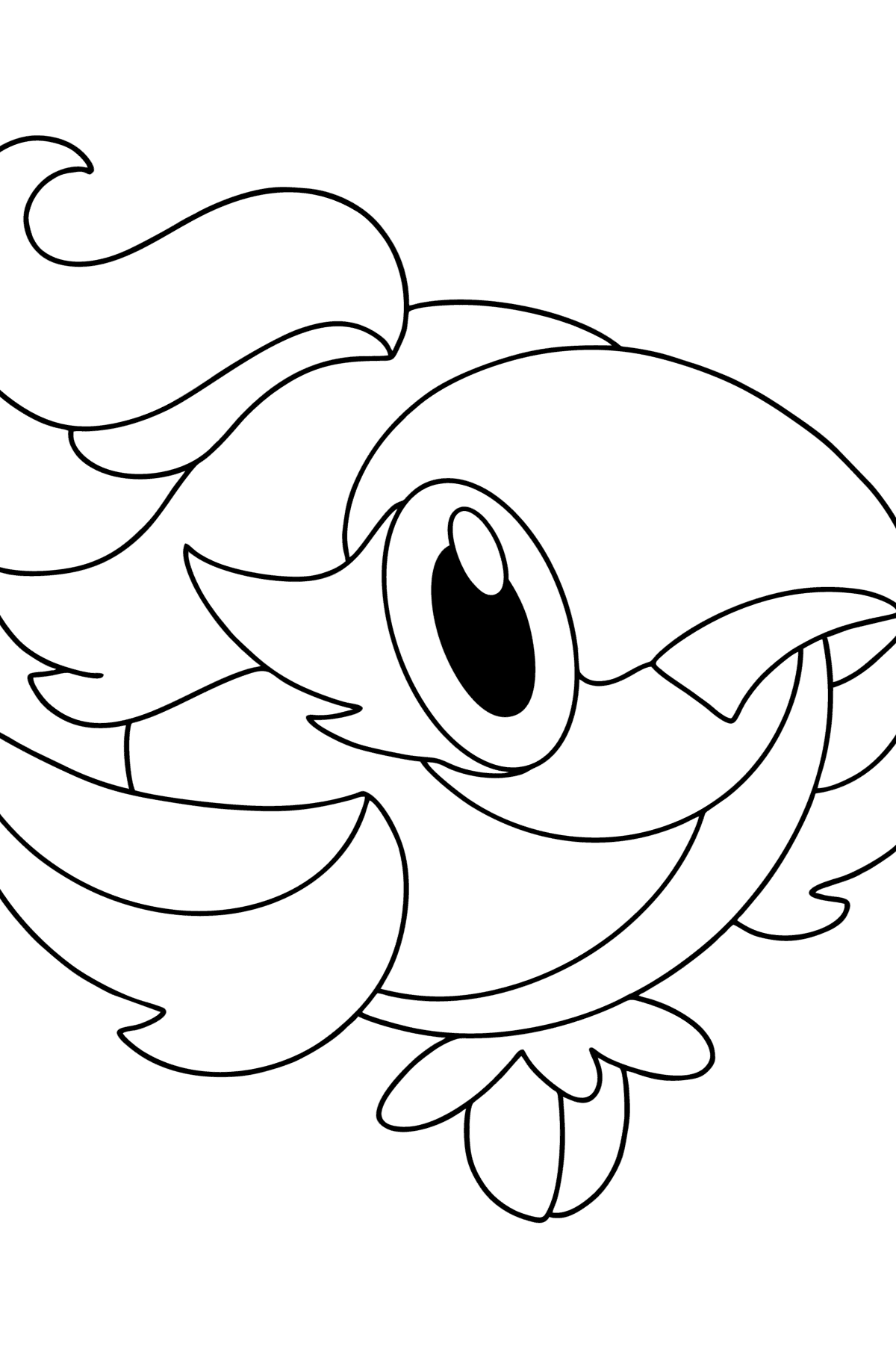 Tegning til fargelegging Pokémon XY Spritzee - Tegninger til fargelegging for barn