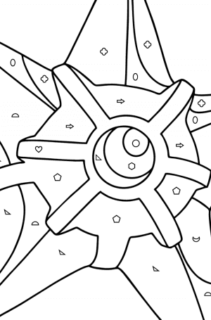 Colouring page Pokémon X and Y Staryu ♥ Online and Print for Free!