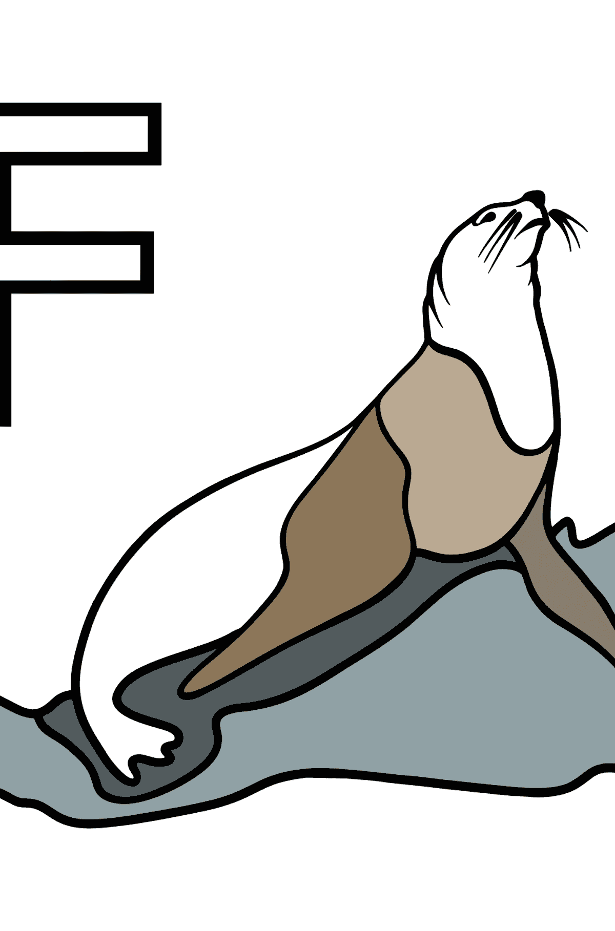 Portuguese Letter F coloring pages - FOCA - Coloring Pages for Kids