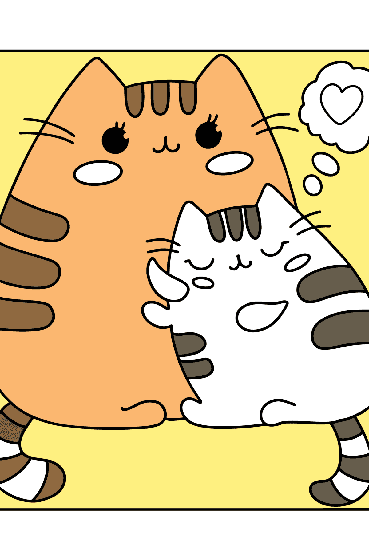 Pusheen Tegninger til farvelægning