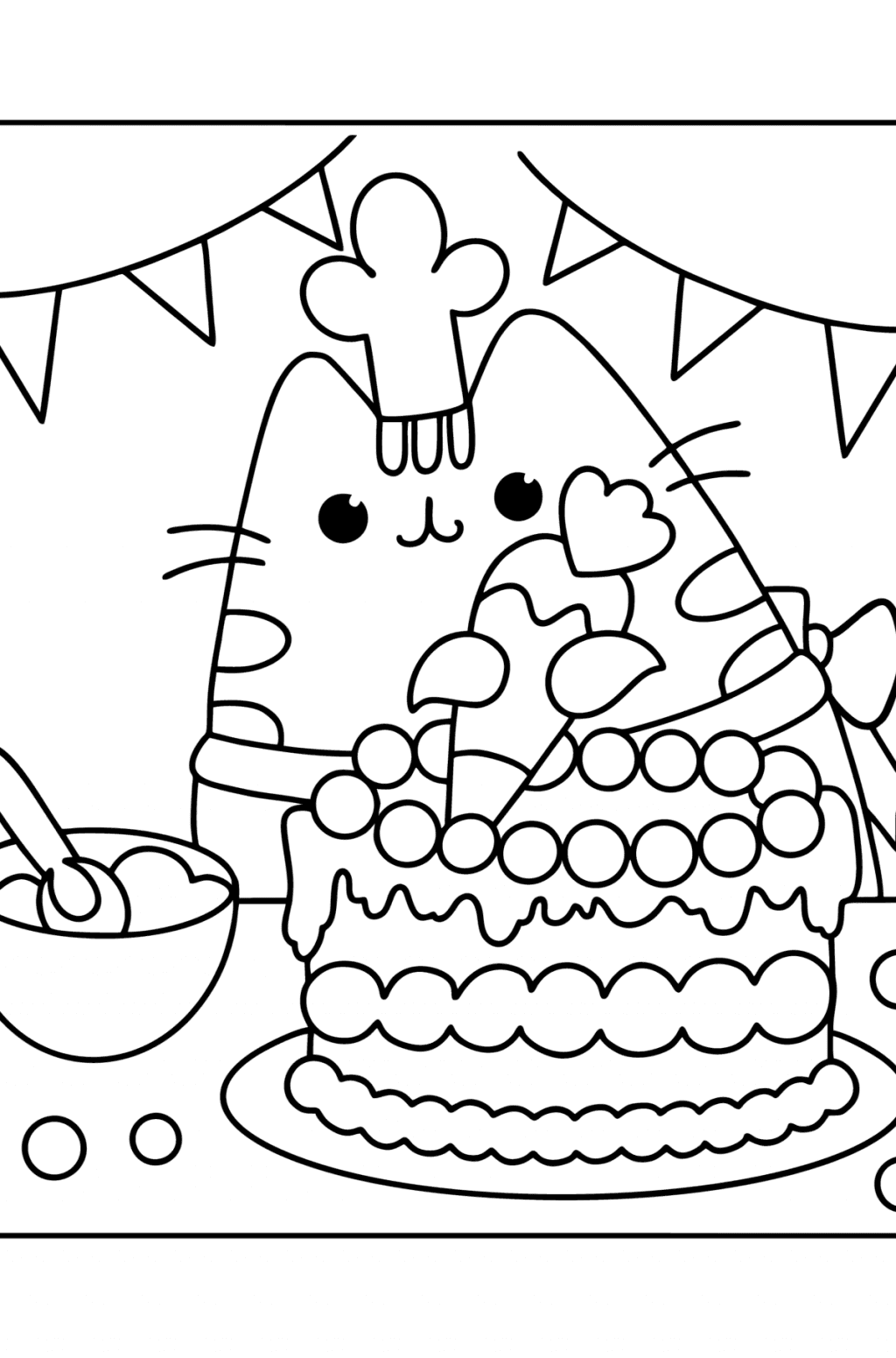 Раскраски Пушины (Pusheen) - Онлайн или Скачать и Распечатать!