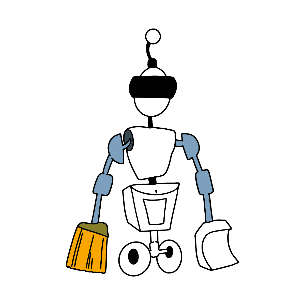 Робот помощник раскраска