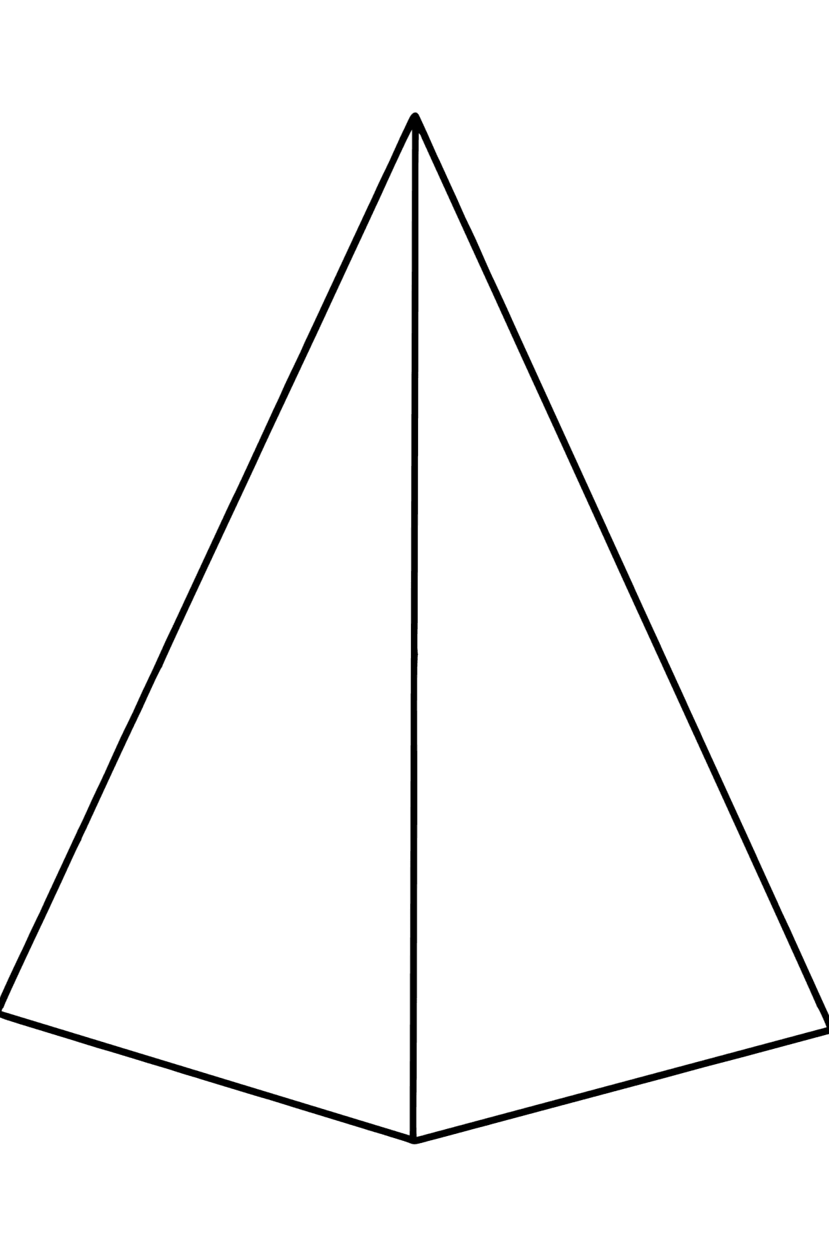 Värityskuva pyramidi - Värityskuvat lapsille