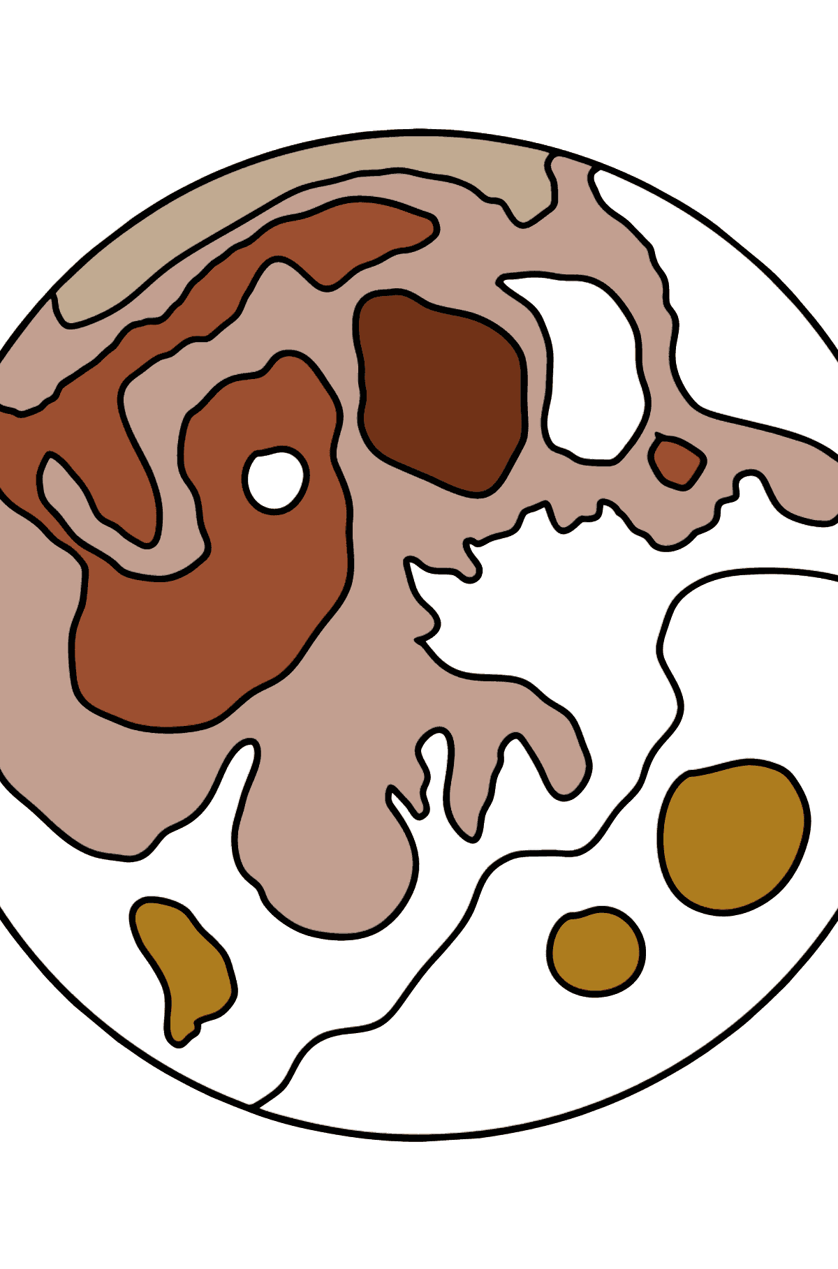 Раскраска Луна - спутник Земли - Картинки для Детей
