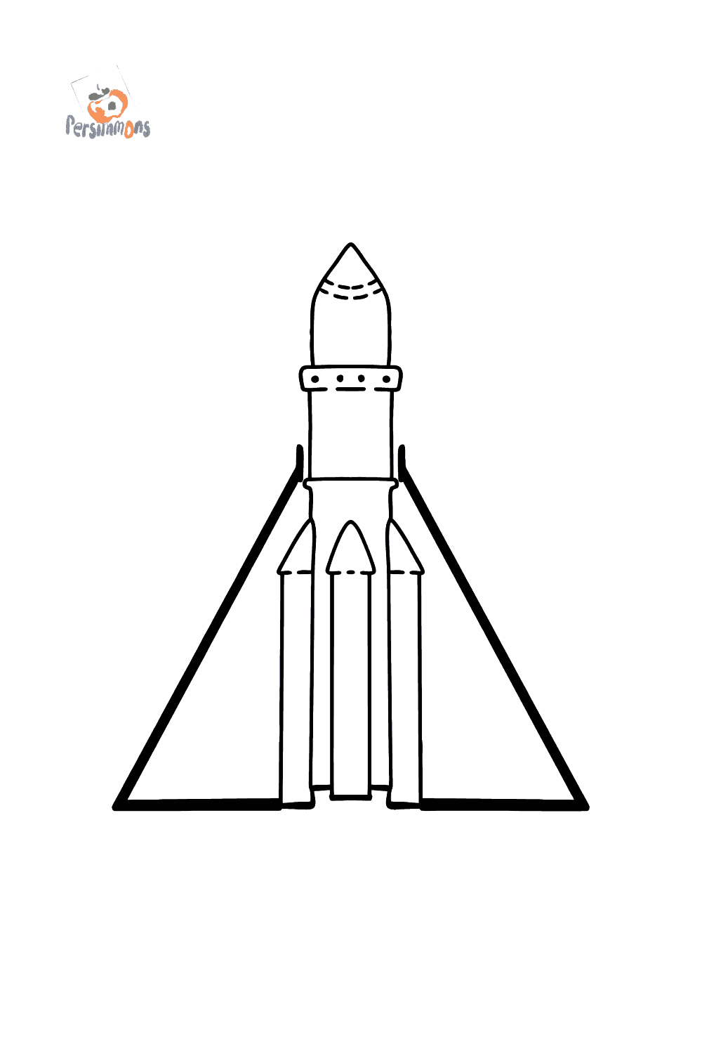 Mewarnai gambar roket - Online dan Cetak Gratis untuk anak-anak!