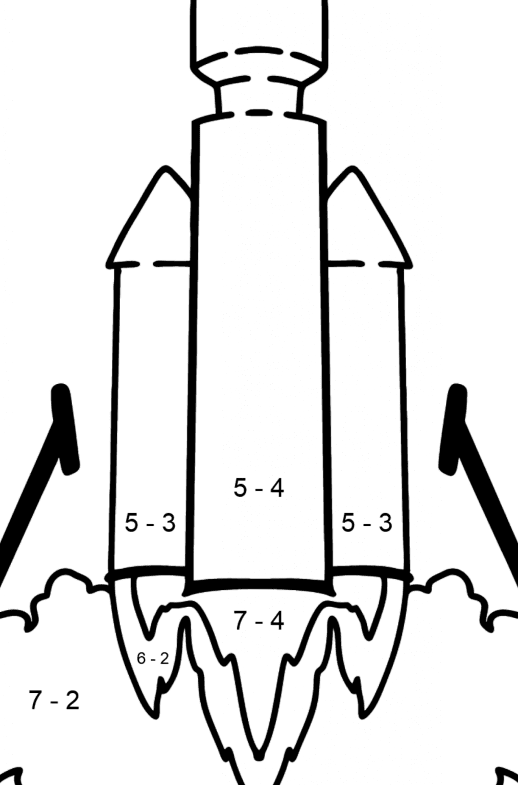 Rocket Launch coloring page ♥ Online or Printable for Free!