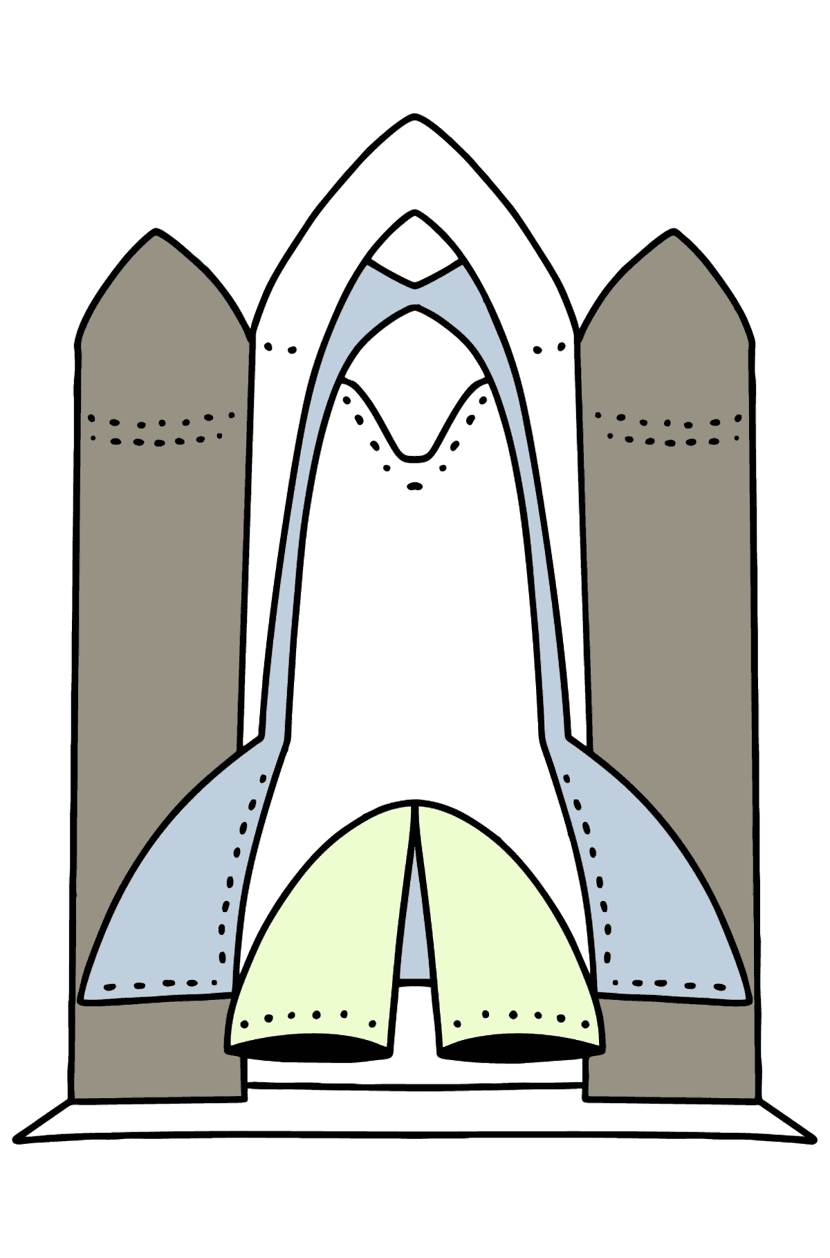 Shuttle coloring page - Coloring Pages for Kids