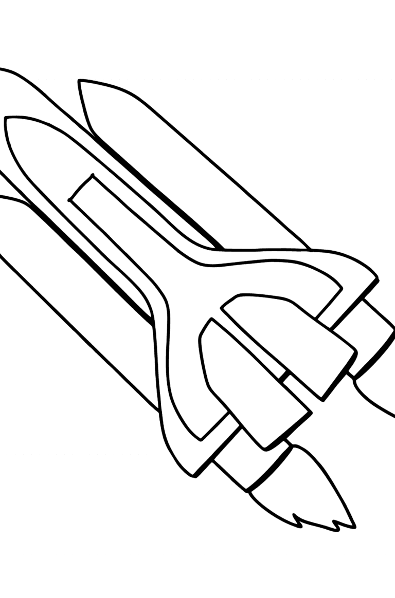 Ausmalbild Space Shuttle ♥ Kostenlos Drucken und Online!