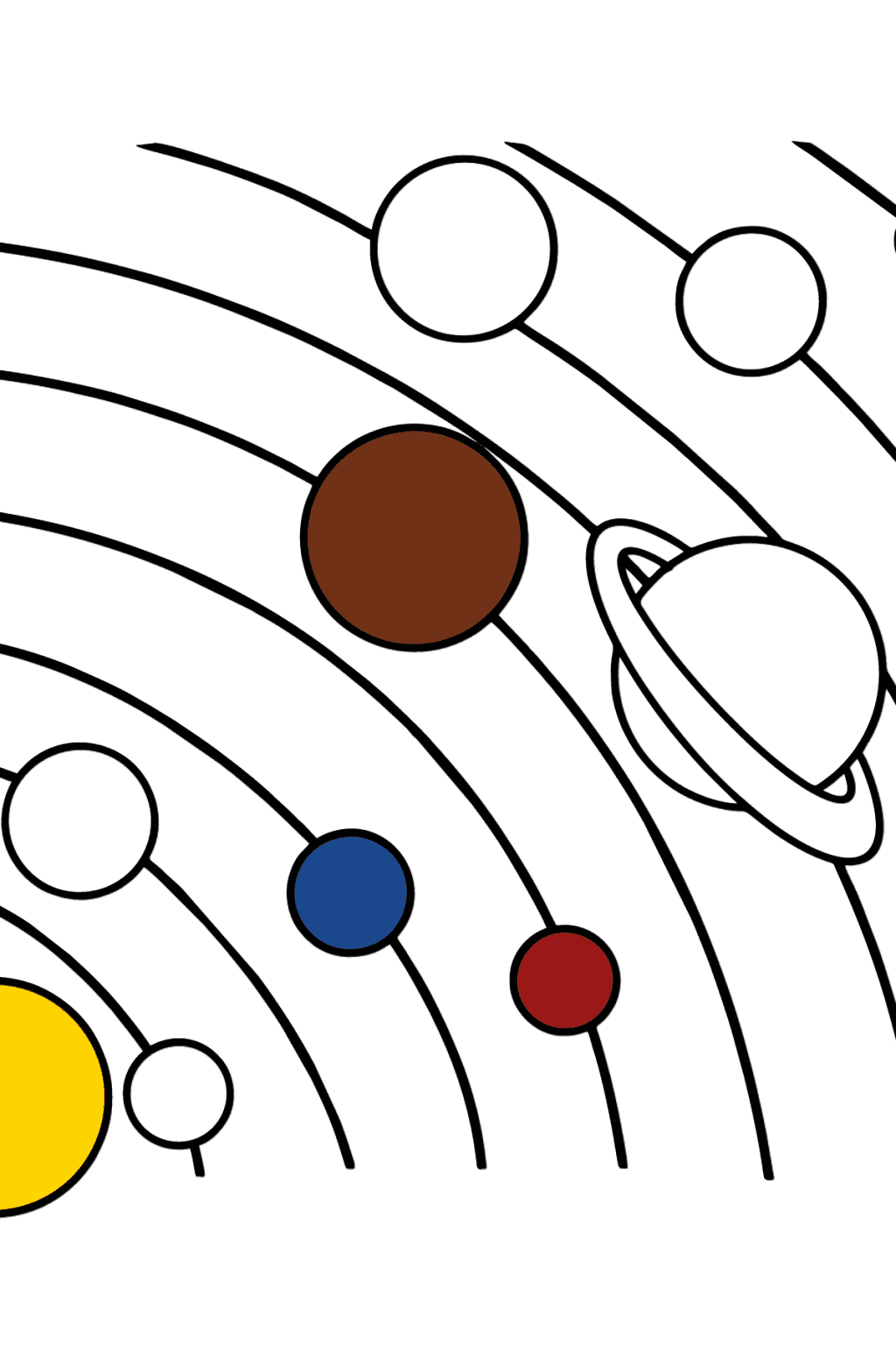 Earth coloring page ♥ Online or Printable for Free!