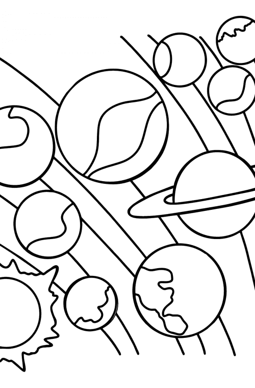 Solar System coloring page ♥ Online or Printable for Free!