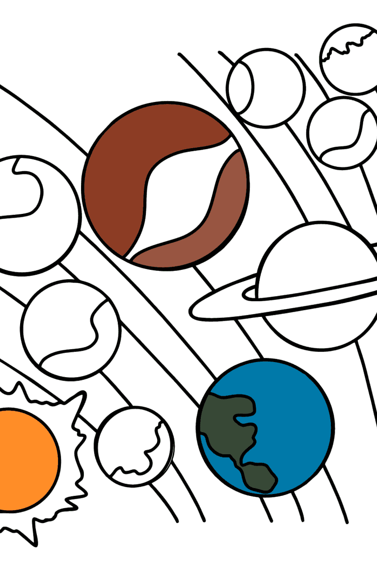 Earth coloring page ♥ Online or Printable for Free!