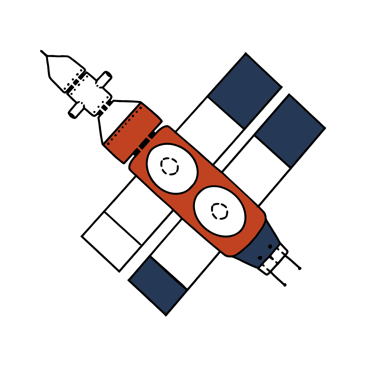 Космический корабль Союз -19 картинка выкройка для детей