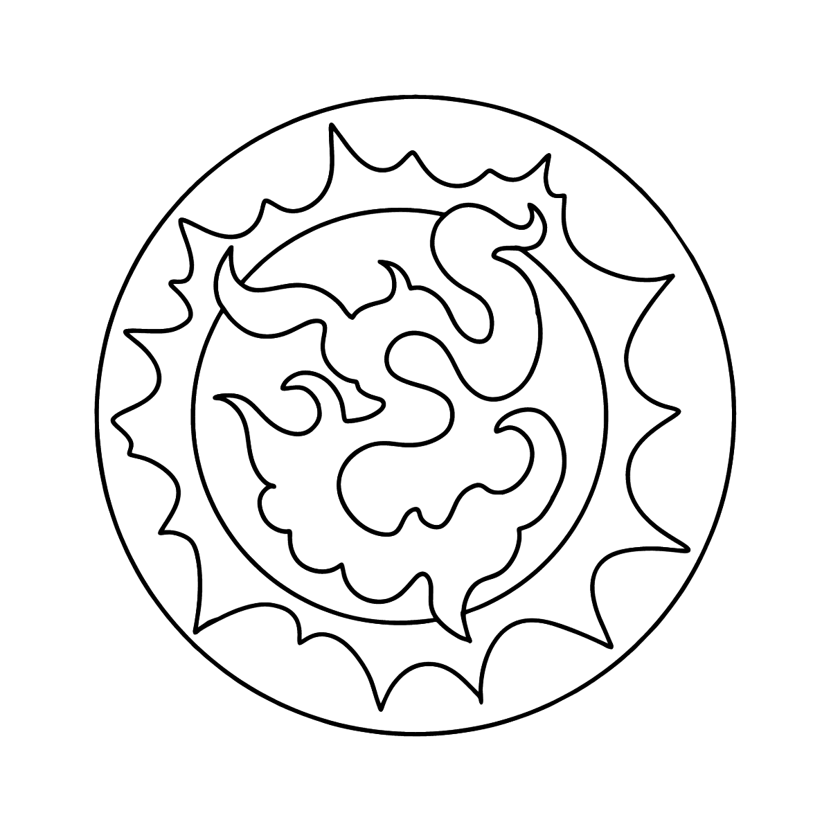 Star Coloring Page for Kids