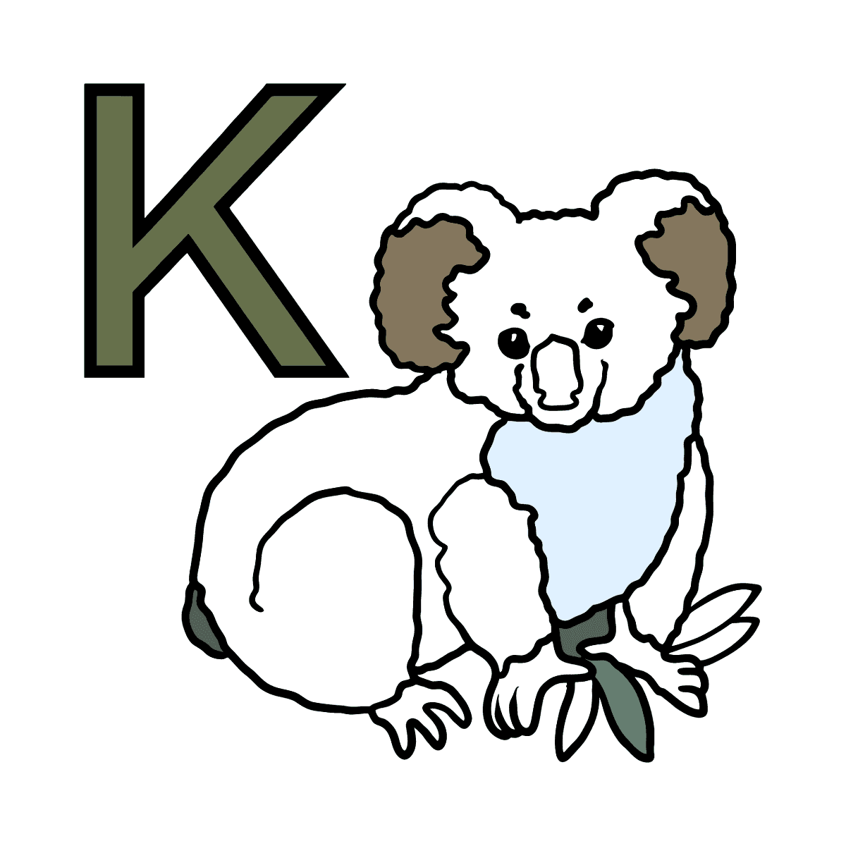 Spanish Letter K coloring pages ♥ Print and Online Free!