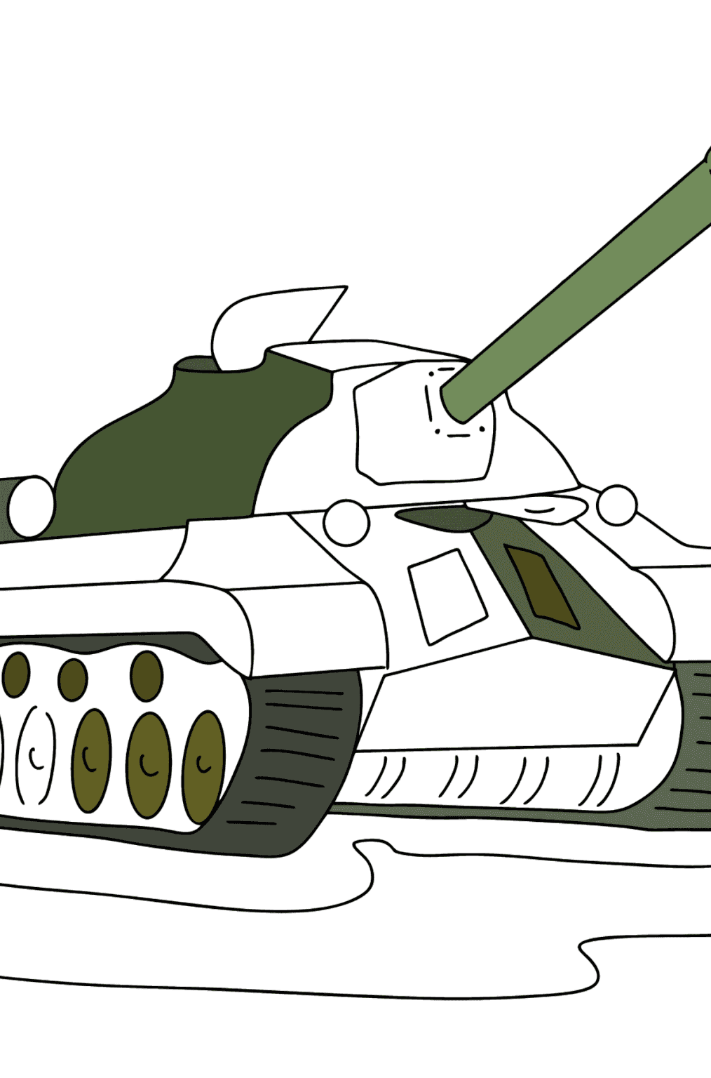 Armata Tank coloring page ♥ Free Online!